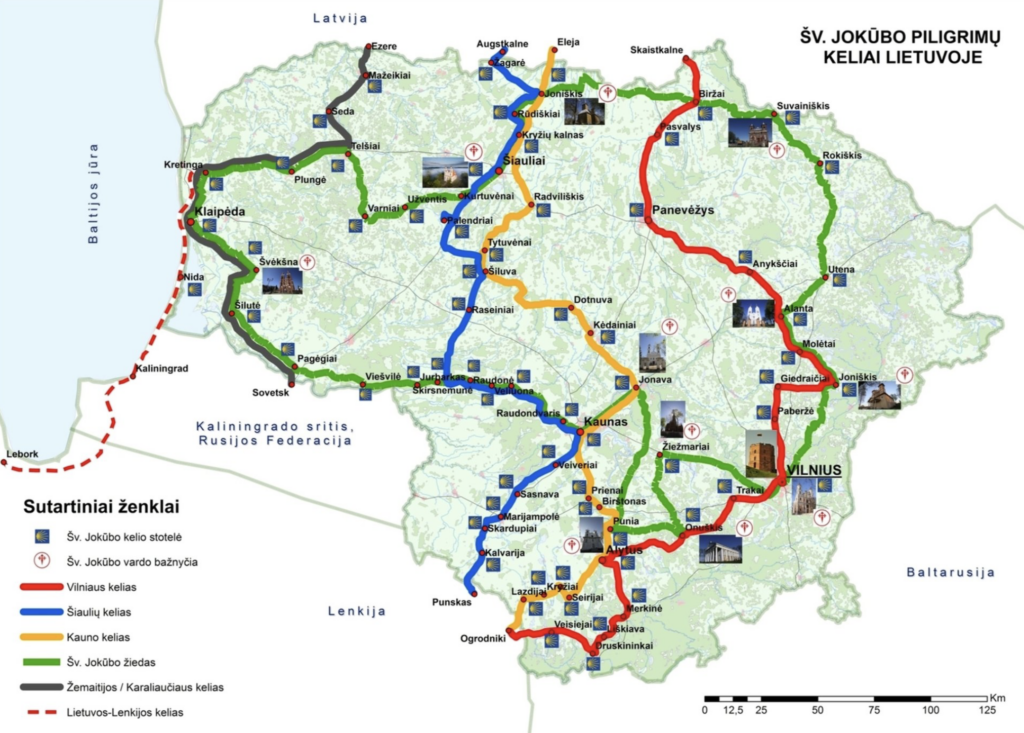 Jokūbo kelio žemėlapis