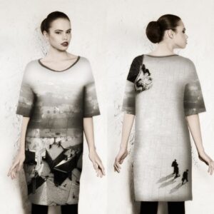 Moteriška suknelė „Vilniaus stogai“